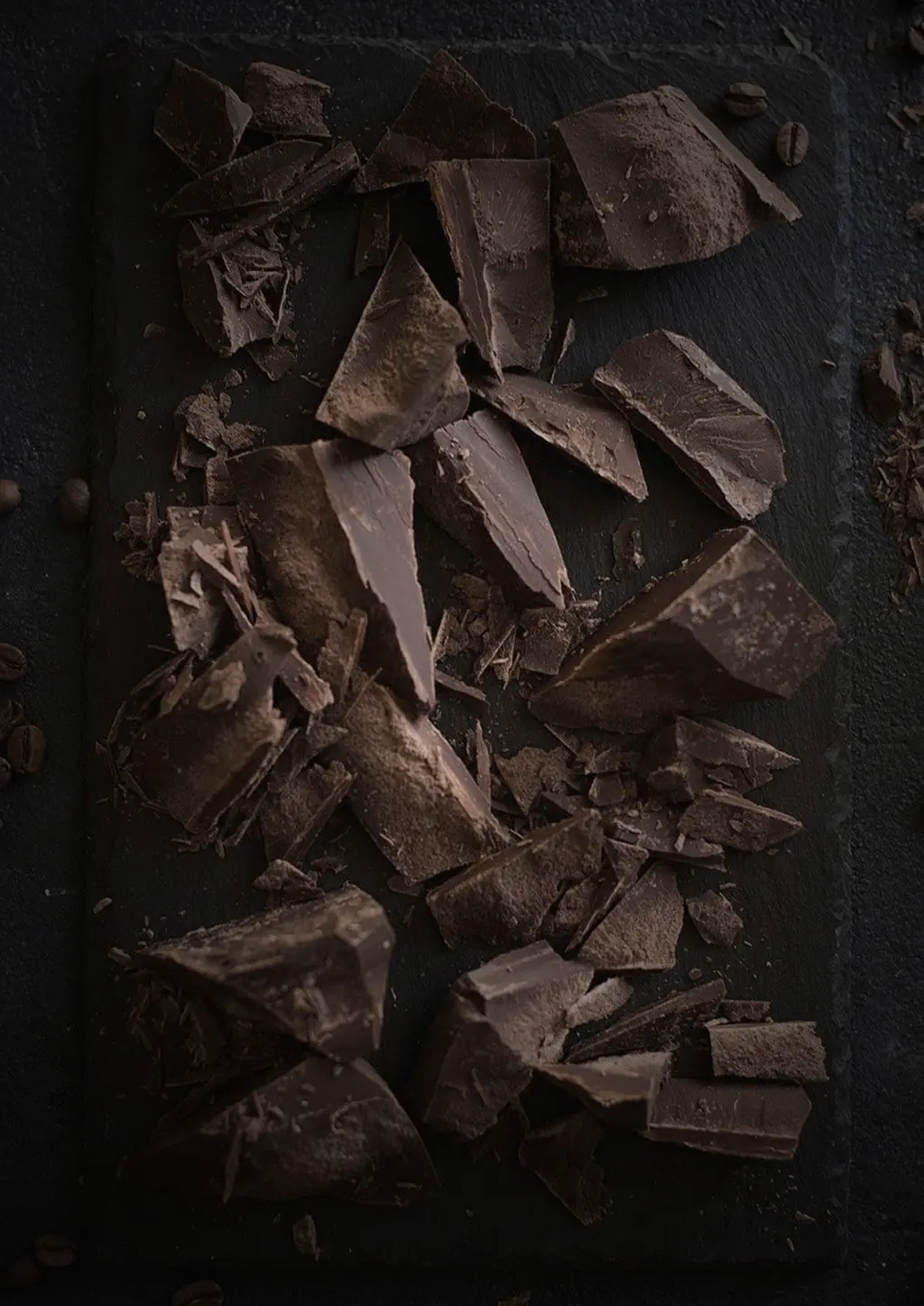 Solid cocoa mass ingots ready for chocolate production