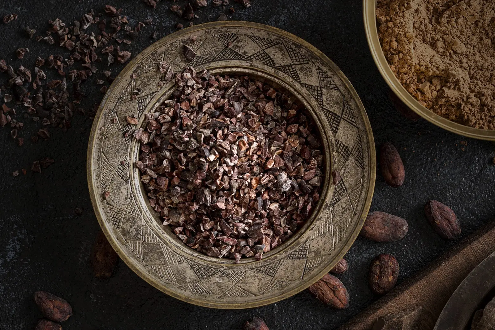 Premium organic cacao nibs for baking, smoothies, and snacks