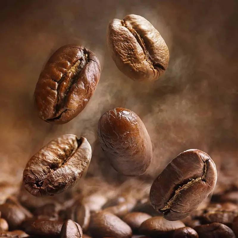 Premium roasted organic coffee beans from Costa Rica – rich aroma and full-bodied flavor