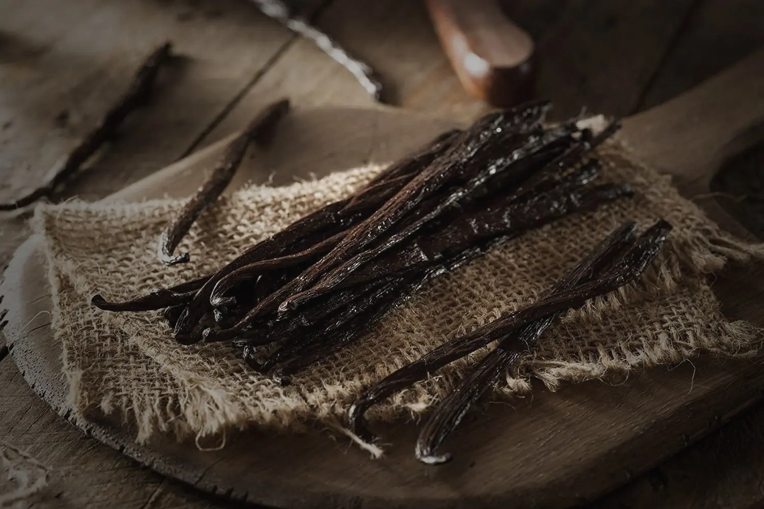 Natural cured vanilla pods ready for export and private label packaging